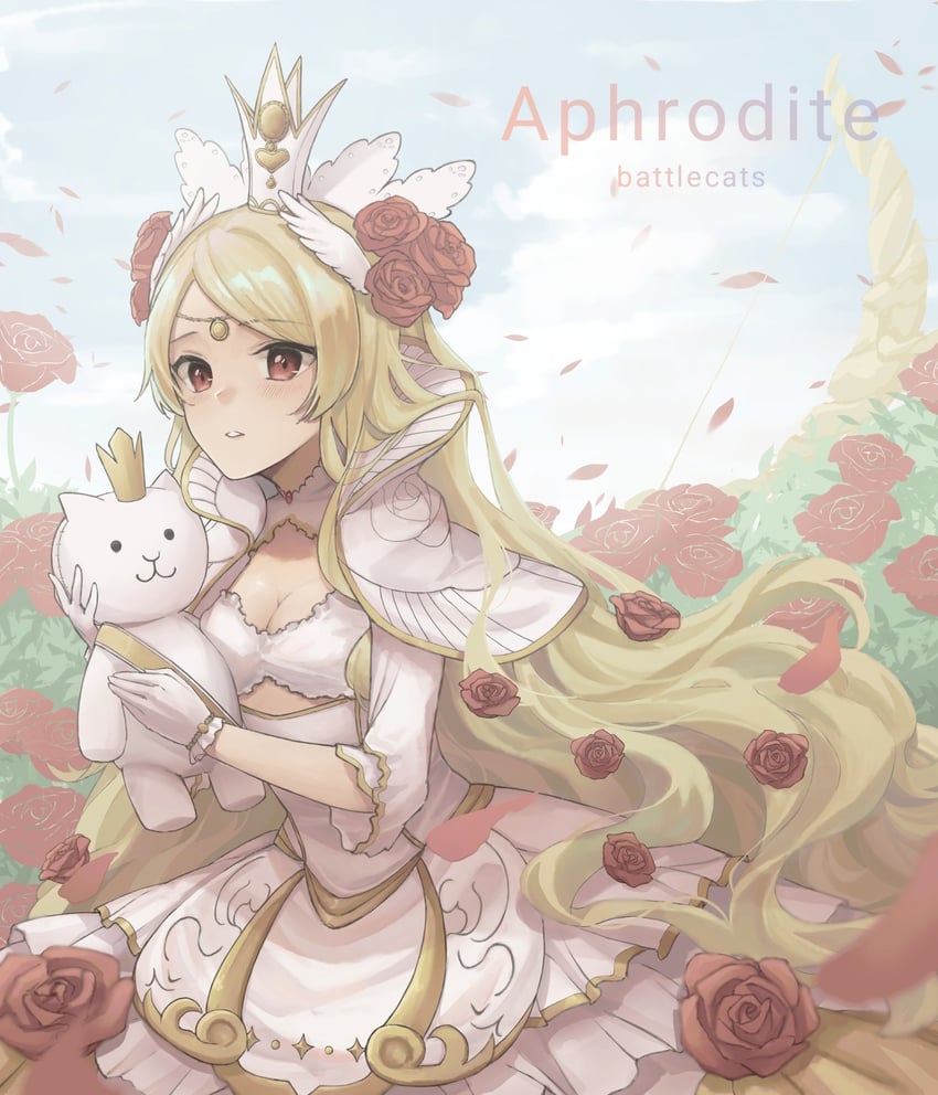 cat and aphrodite (nyanko daisensou) drawn by chenyunchen2001