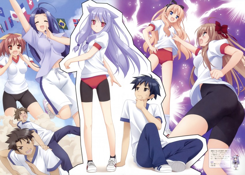 serizawa fumino, kiriya nozomi, umenomori chise, tsuzuki otome, naruko kanae, and 3 more (mayoi neko overrun!) drawn by kani_biimu
