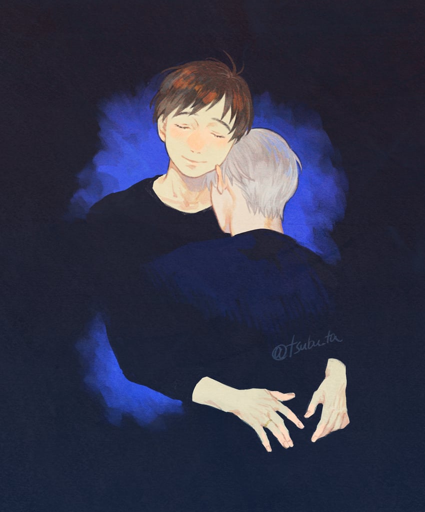 katsuki yuuri and viktor nikiforov (yuri!!! on ice) drawn by r_inami