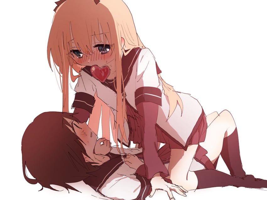 toshinou kyouko and funami yui (yuruyuri) drawn by migimiya_yoru