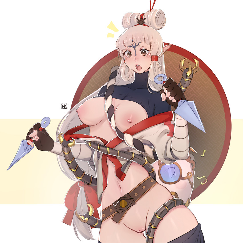 impa and terrako (the legend of zelda and 2 more) drawn by yomi_sato