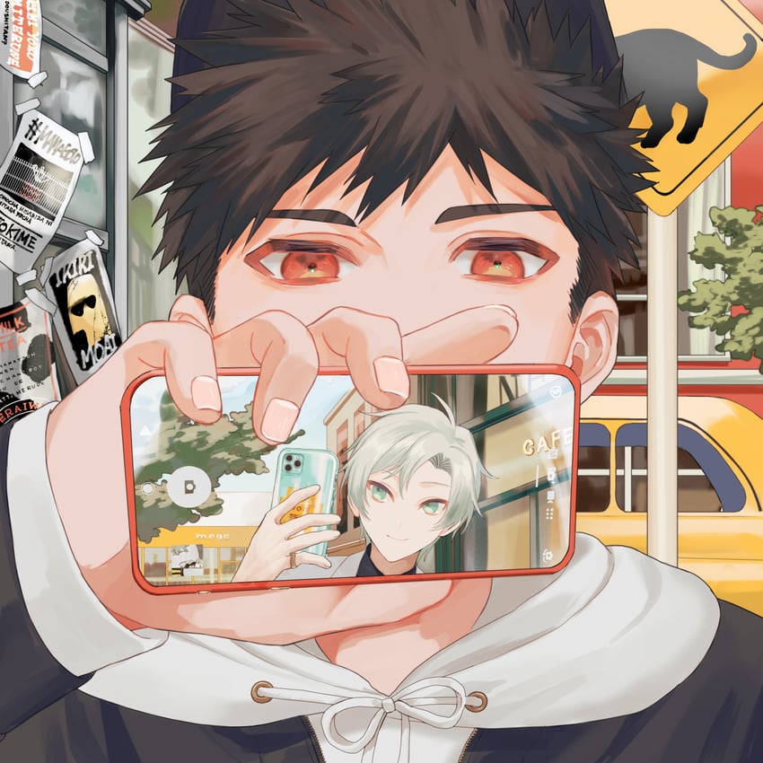 kowata shunki and inuzumi shibahiko (original) drawn by mege_(megechan)