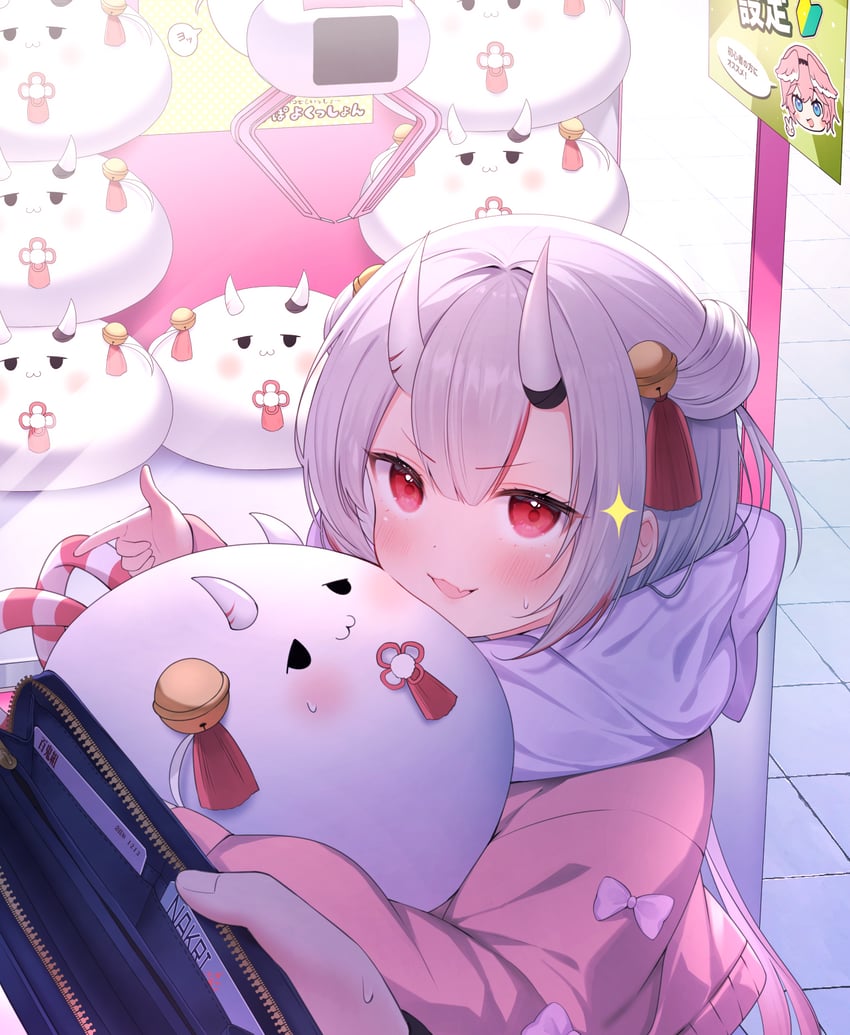 nakiri ayame, takane lui, and poyoyo (hololive) drawn by haruhitooo