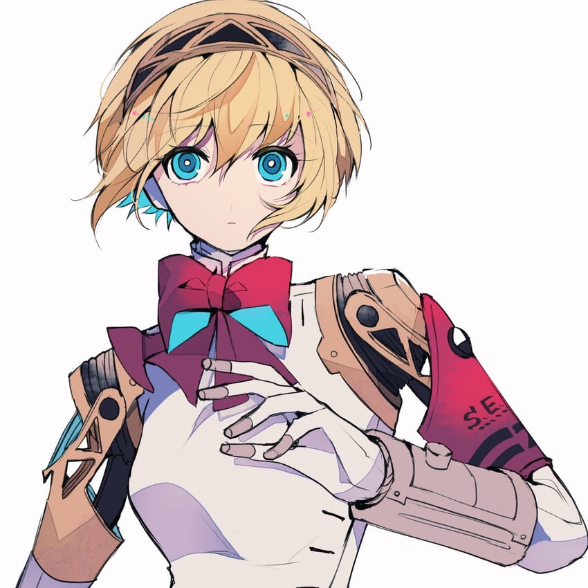 aigis (persona and 1 more) drawn by teketeke_(tasutekete)