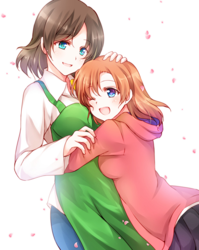 kosaka honoka and kosaka honoka's mother (love live! and 1 more) drawn by fujisaki_kyouya