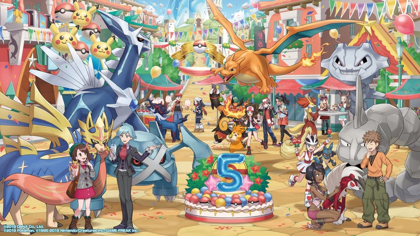 hilda, gloria, red, serena, akari, and 19 more (pokemon and 10 more)