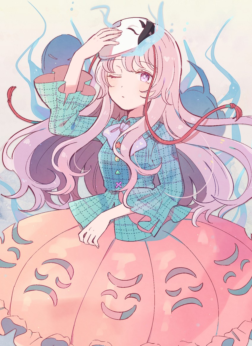 hata no kokoro (touhou) drawn by mozukuzu_(manukedori)