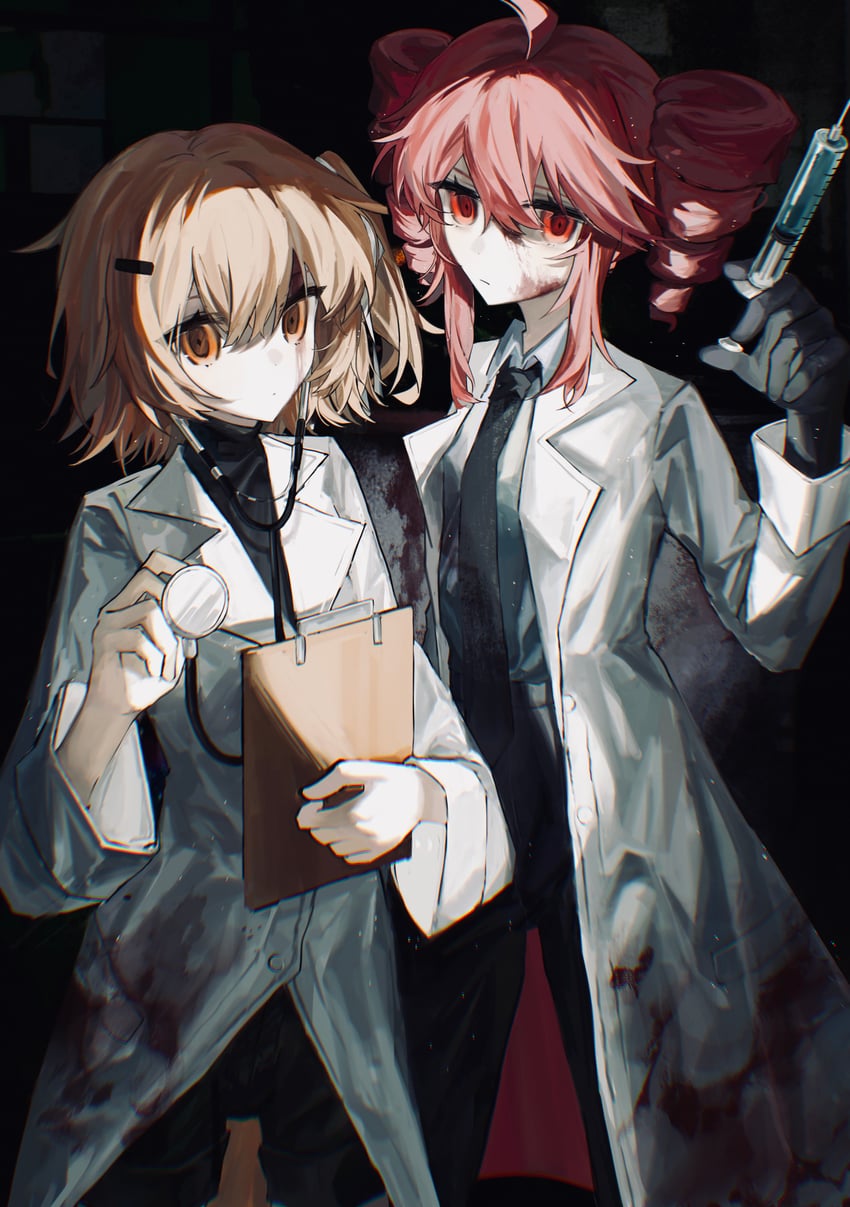 kasane teto and adachi rei (utau and 2 more) drawn by shiruru531