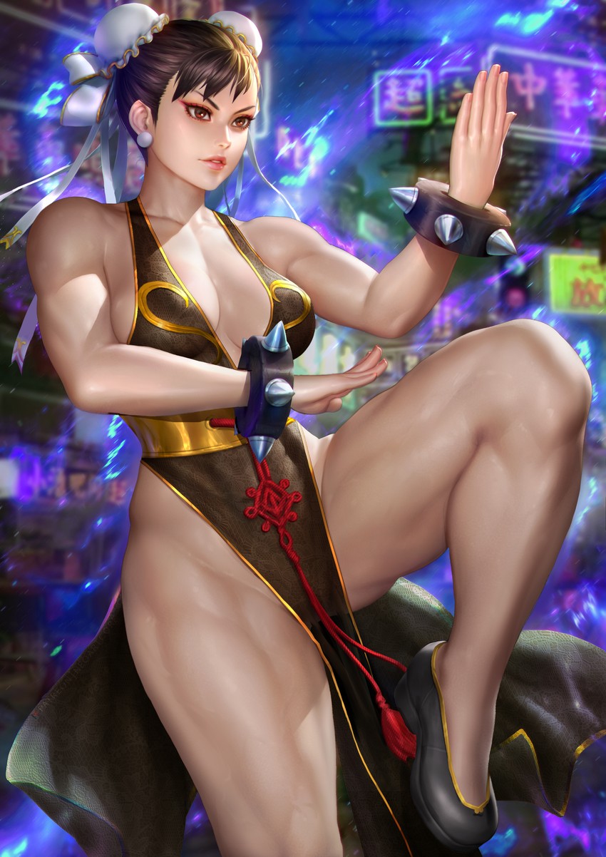 chun-li (street fighter and 1 more) drawn by neoartcore