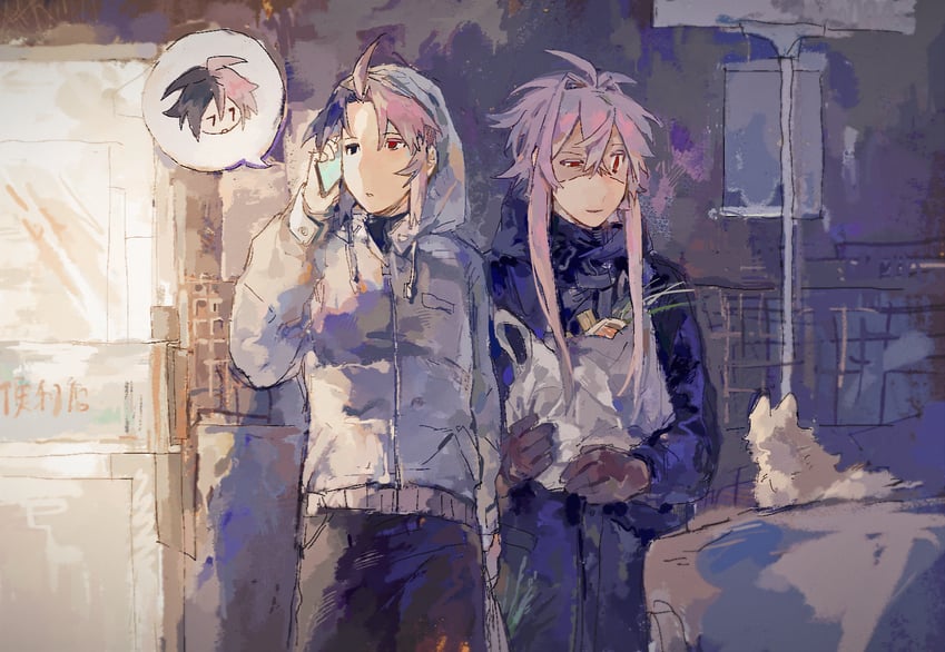 nijou ryuu, mutsushika misumi, and nanami izu (saibou shinkyoku) drawn by lei_renqun_xing_shanyao_shi
