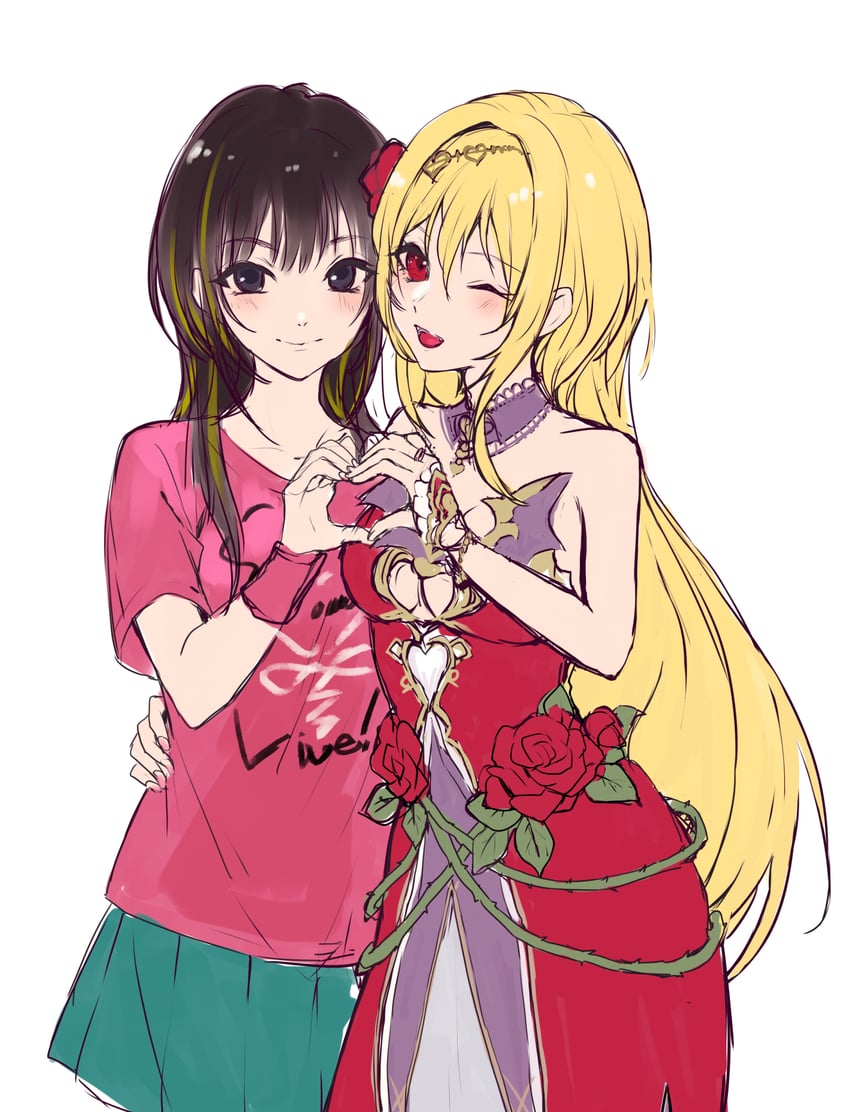 kurosaki chitose and sakura kaoru (idolmaster and 1 more) drawn by soubimonogatari507
