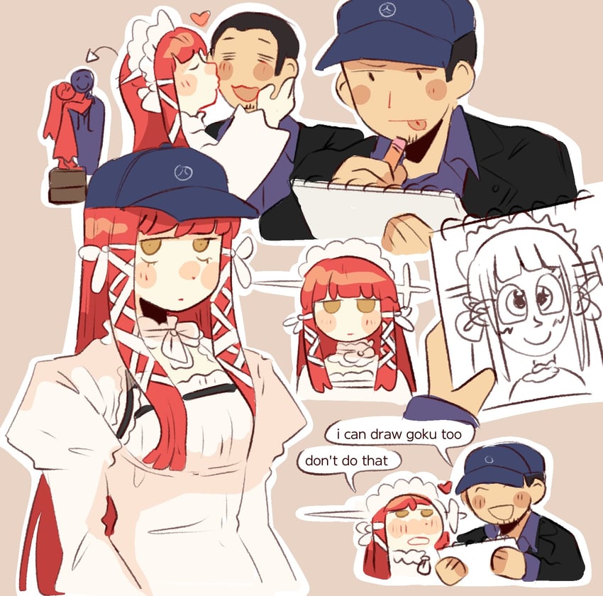iori junpei and yoshino chidori (persona and 1 more) drawn by hoshizora_lone