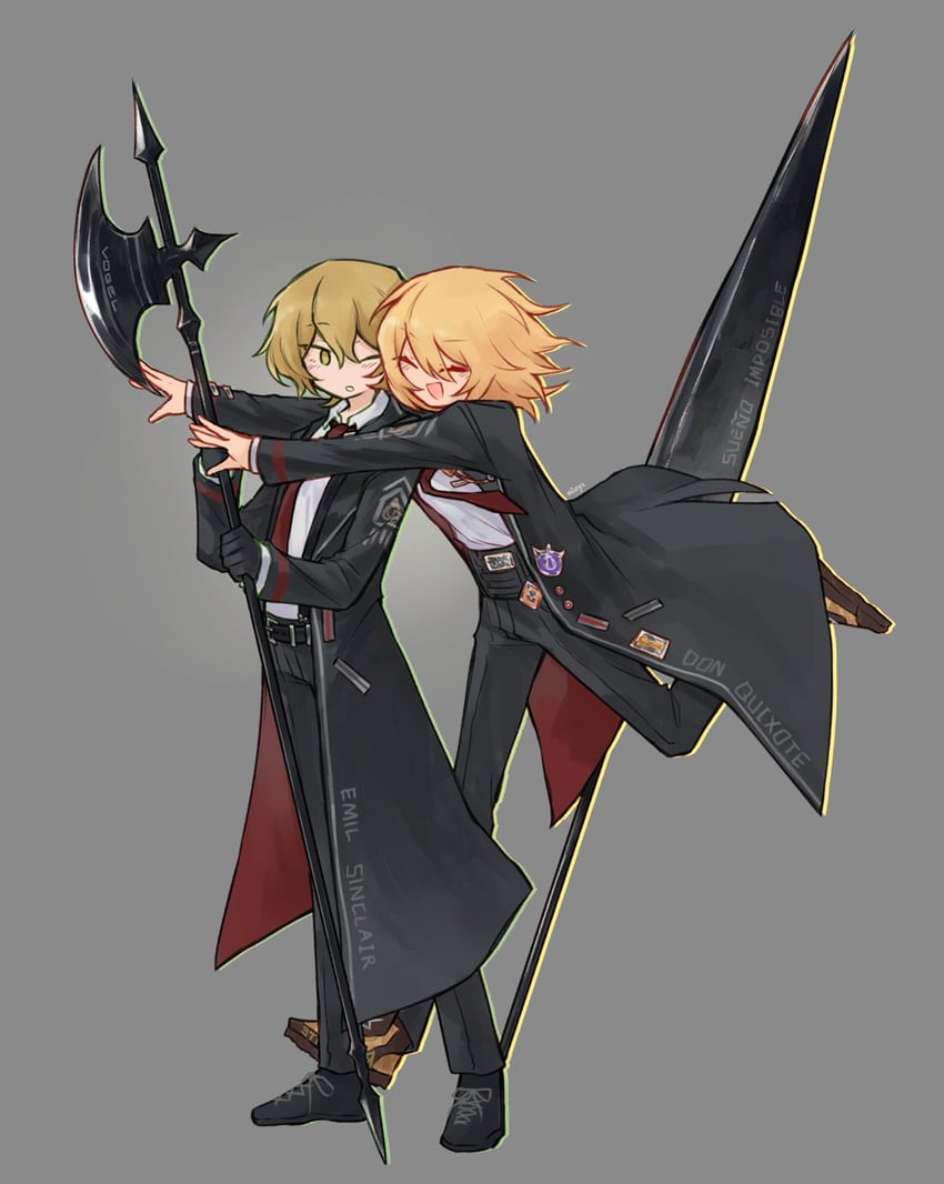 don quixote and sinclair (project moon and 1 more) drawn by niioys