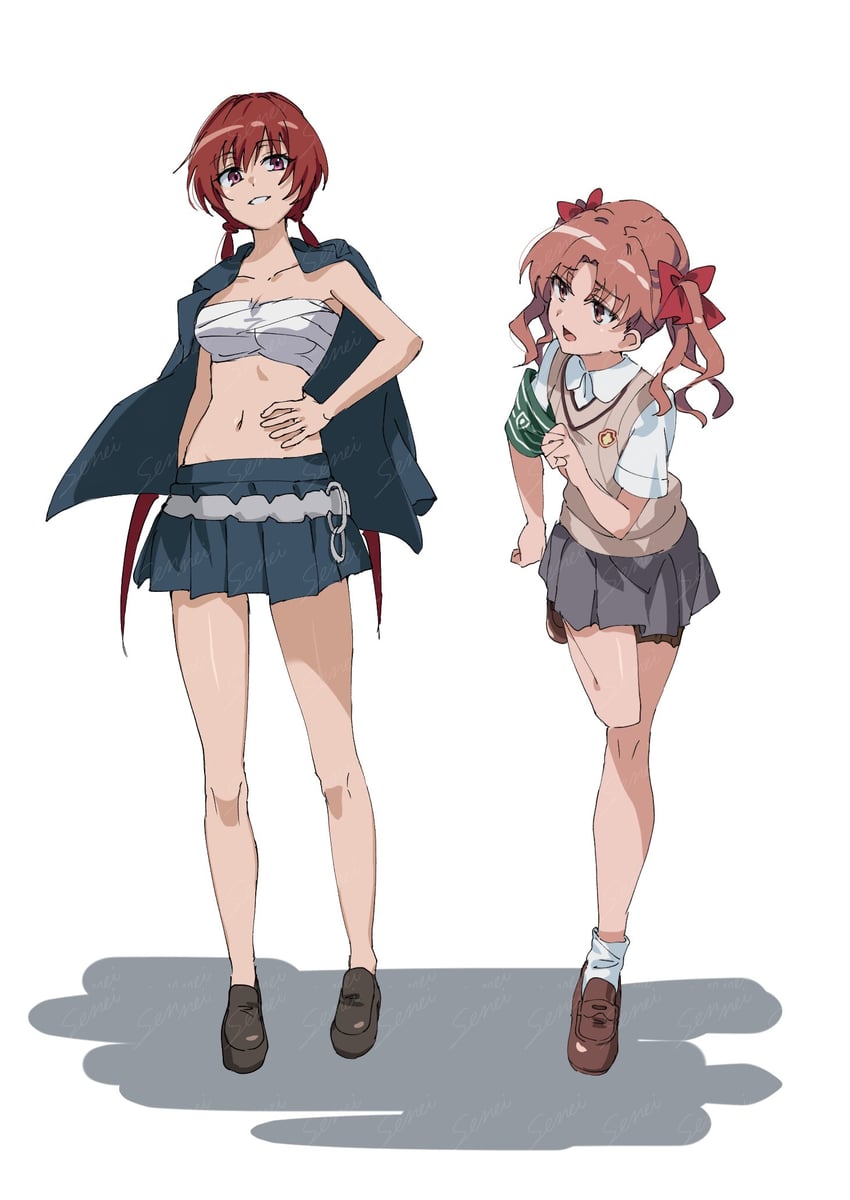 shirai kuroko and musujime awaki (toaru majutsu no index and 1 more) drawn by ci31205