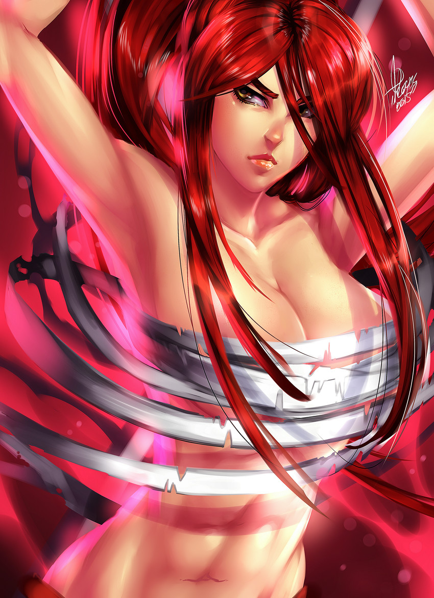 erza scarlet (fairy tail) drawn by topsu