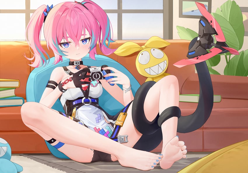 homu, rozaliya olenyeva, and delta (honkai and 1 more) drawn by wood_cube