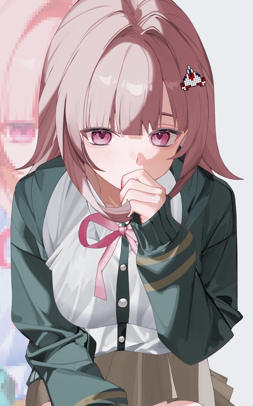 nanami chiaki (danganronpa and 2 more) drawn by sa_bu_ibo