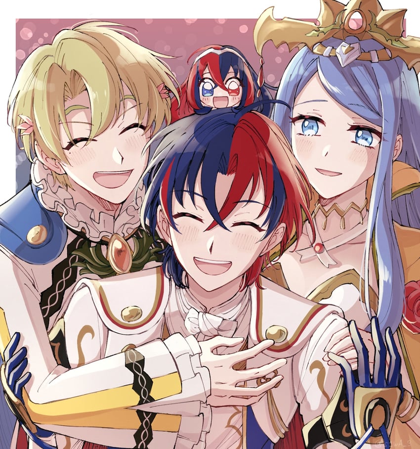 female alear, male alear, alfred, and lumera (fire emblem and 1 more) drawn by s1wa_3