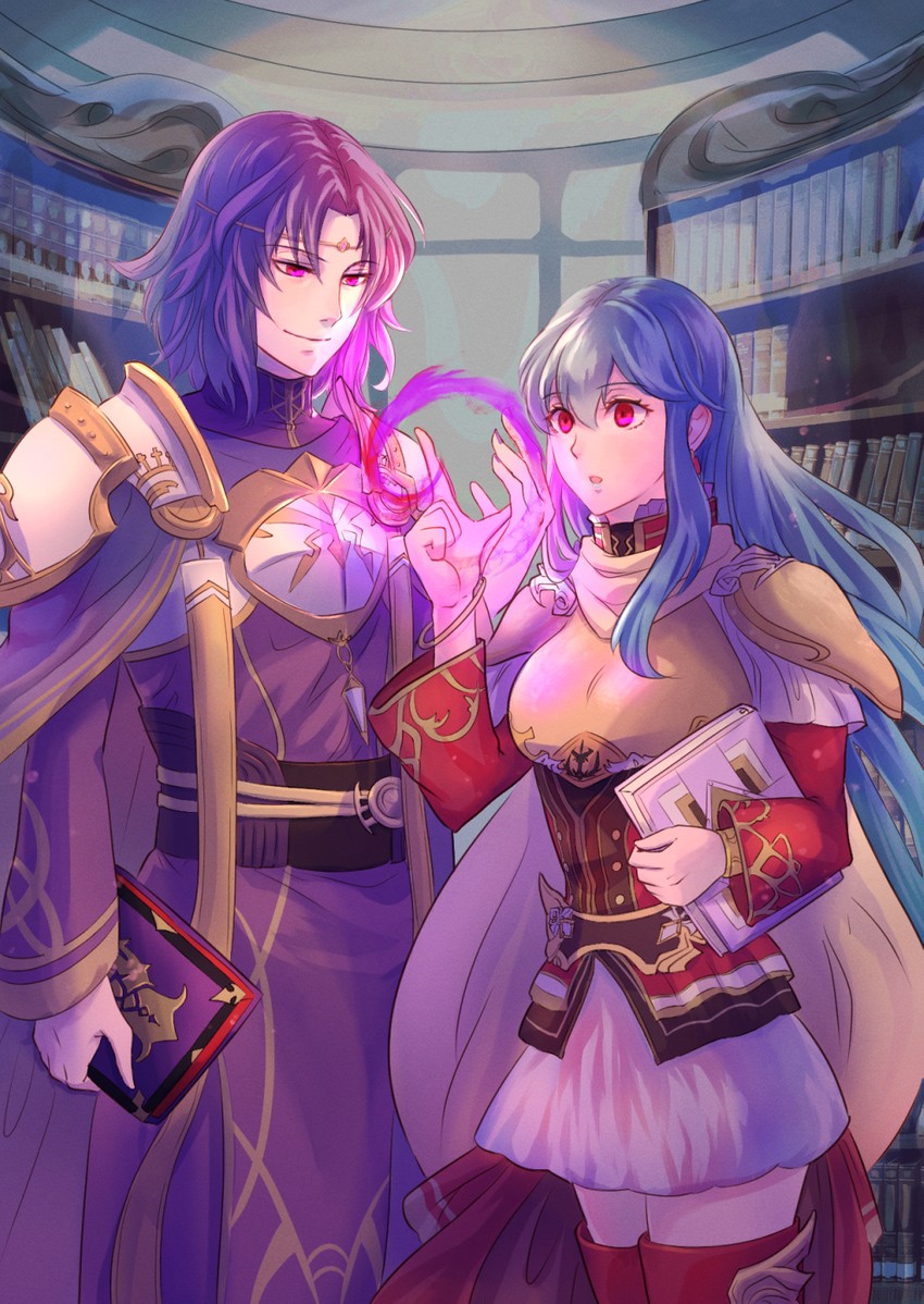 lyon and eirika (fire emblem and 2 more) drawn by riou_(pooh920)