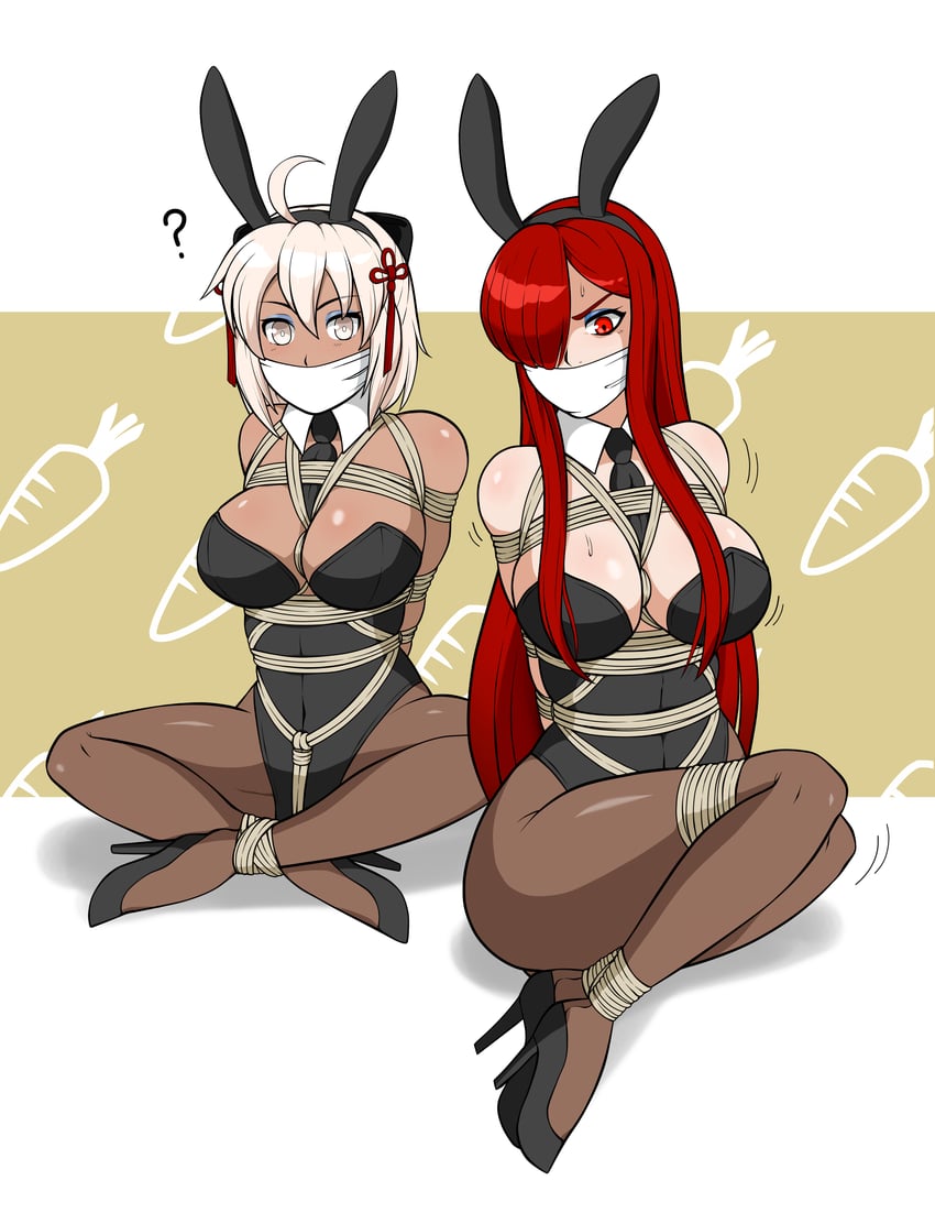 okita souji, oda nobunaga, and okita souji alter (fate and 1 more) drawn by brockendynamite