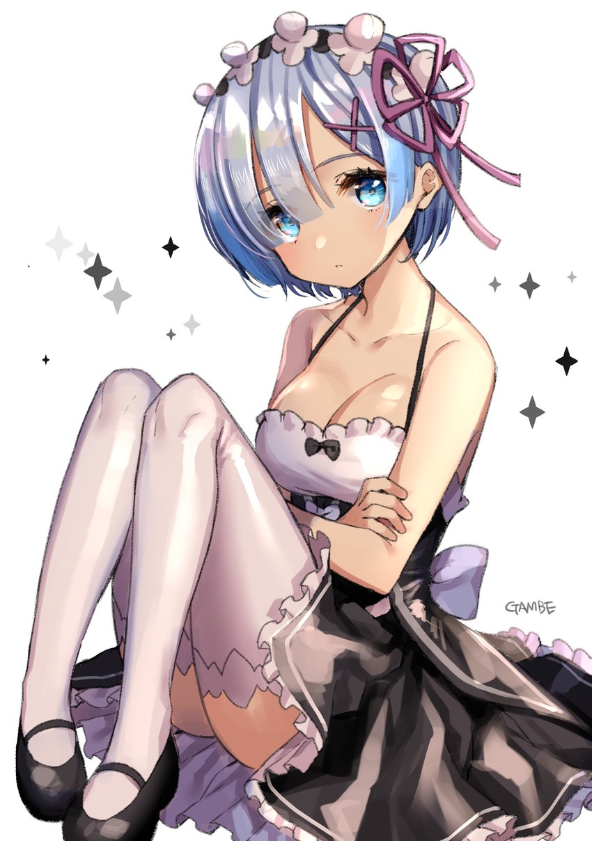 rem (re:zero kara hajimeru isekai seikatsu) drawn by gambe