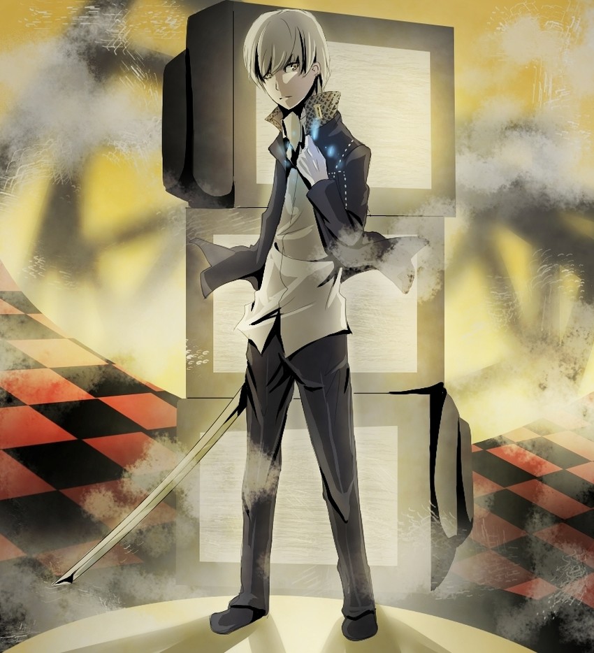 narukami yu (persona and 1 more) drawn by 23ichiya