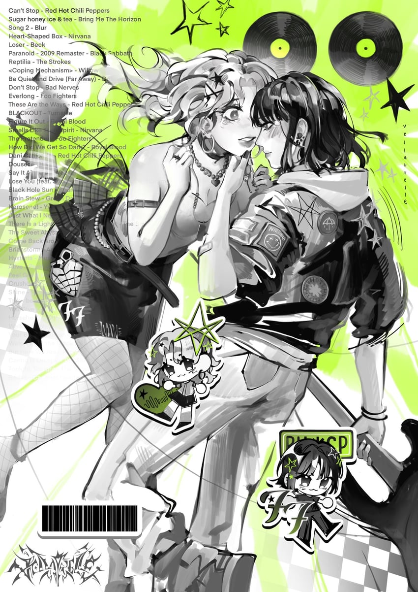 koga mitsuki and oosawa aya (kininatteru hito ga otoko ja nakatta) drawn by vellatrelle