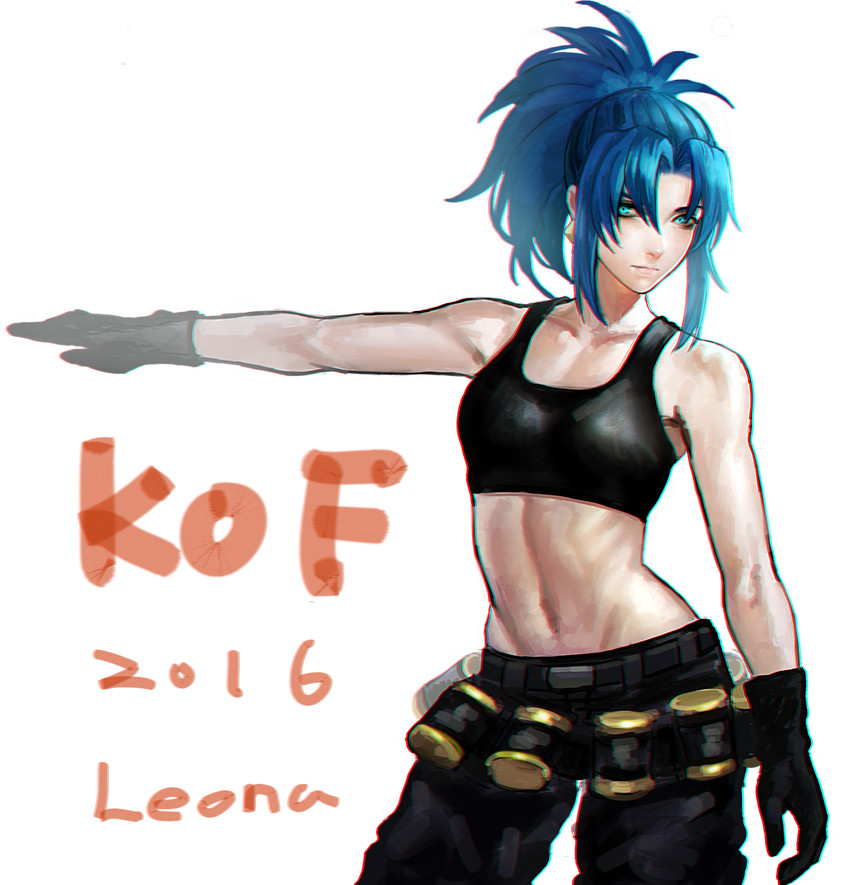 leona heidern (the king of fighters and 1 more) drawn by k.c