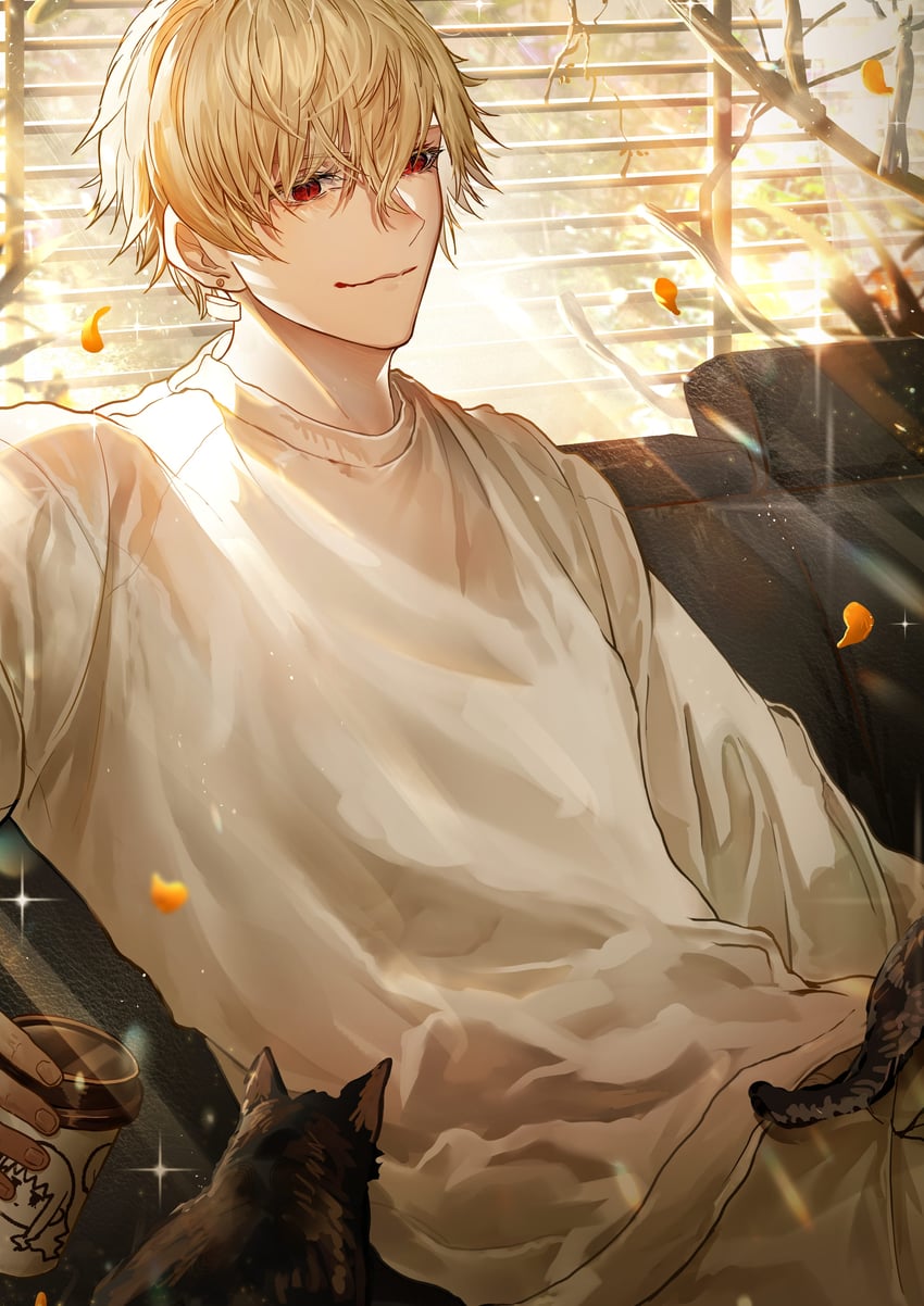gilgamesh (fate and 2 more) drawn by sanbon_hijiki