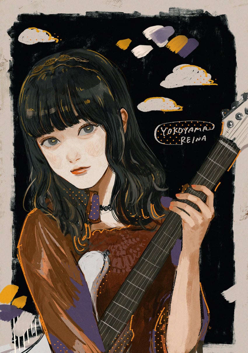 yokoyama reina (real life and 1 more) drawn by fuyukonbu