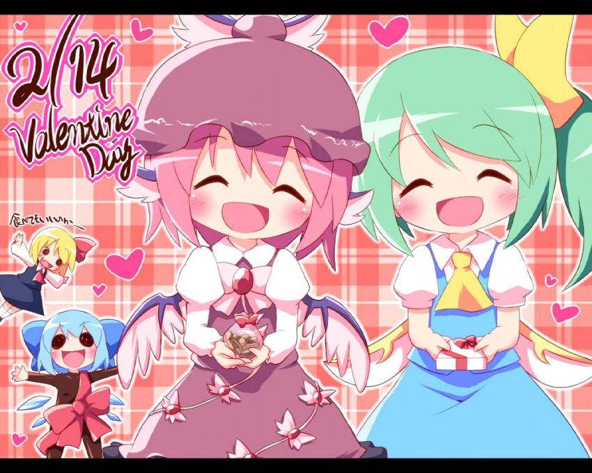 cirno, rumia, mystia lorelei, and daiyousei (touhou) drawn by ayakashi_(monkeypanch)