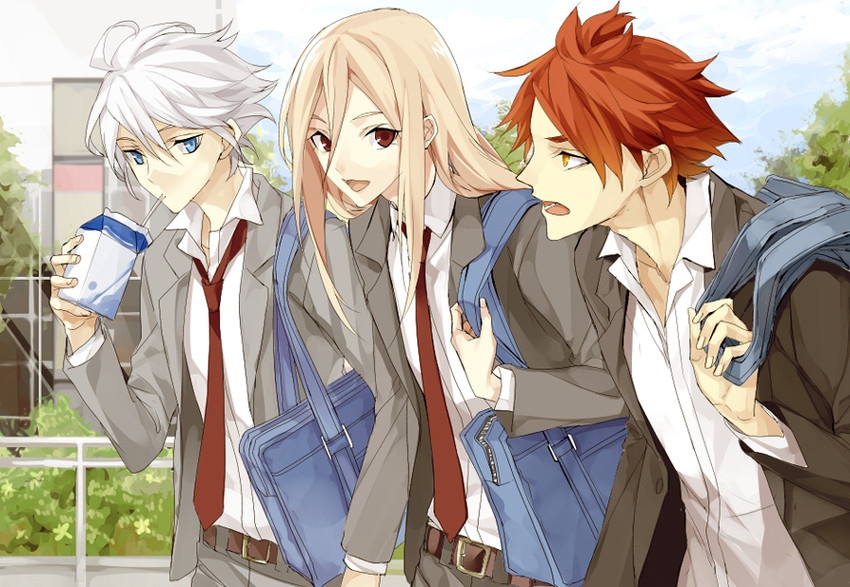 afuro terumi, nagumo haruya, and suzuno fuusuke (inazuma eleven) drawn by izumi_(nagashi)