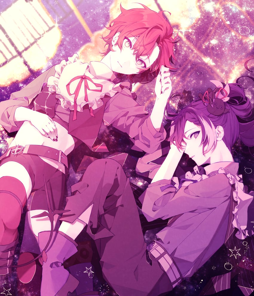 machina x flayon and banzoin hakka (holostars and 1 more) drawn by cheese_oho
