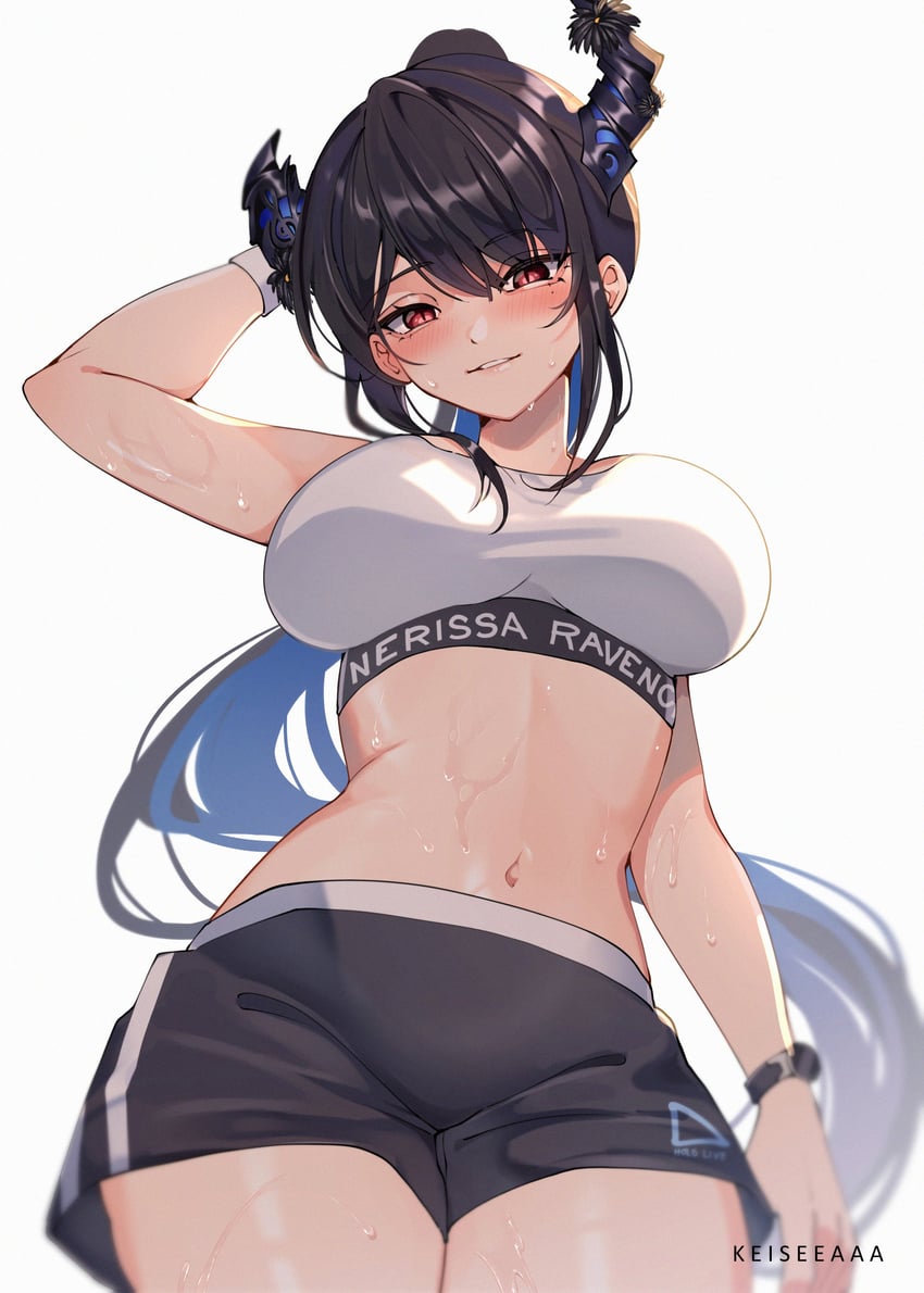 nerissa ravencroft (hololive and 1 more) drawn by keisea