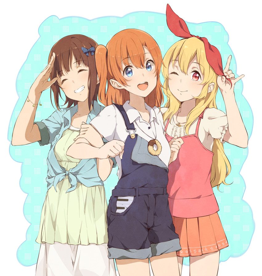amami haruka, kosaka honoka, and hoshimiya ichigo (idolmaster and 3 more) drawn by haine