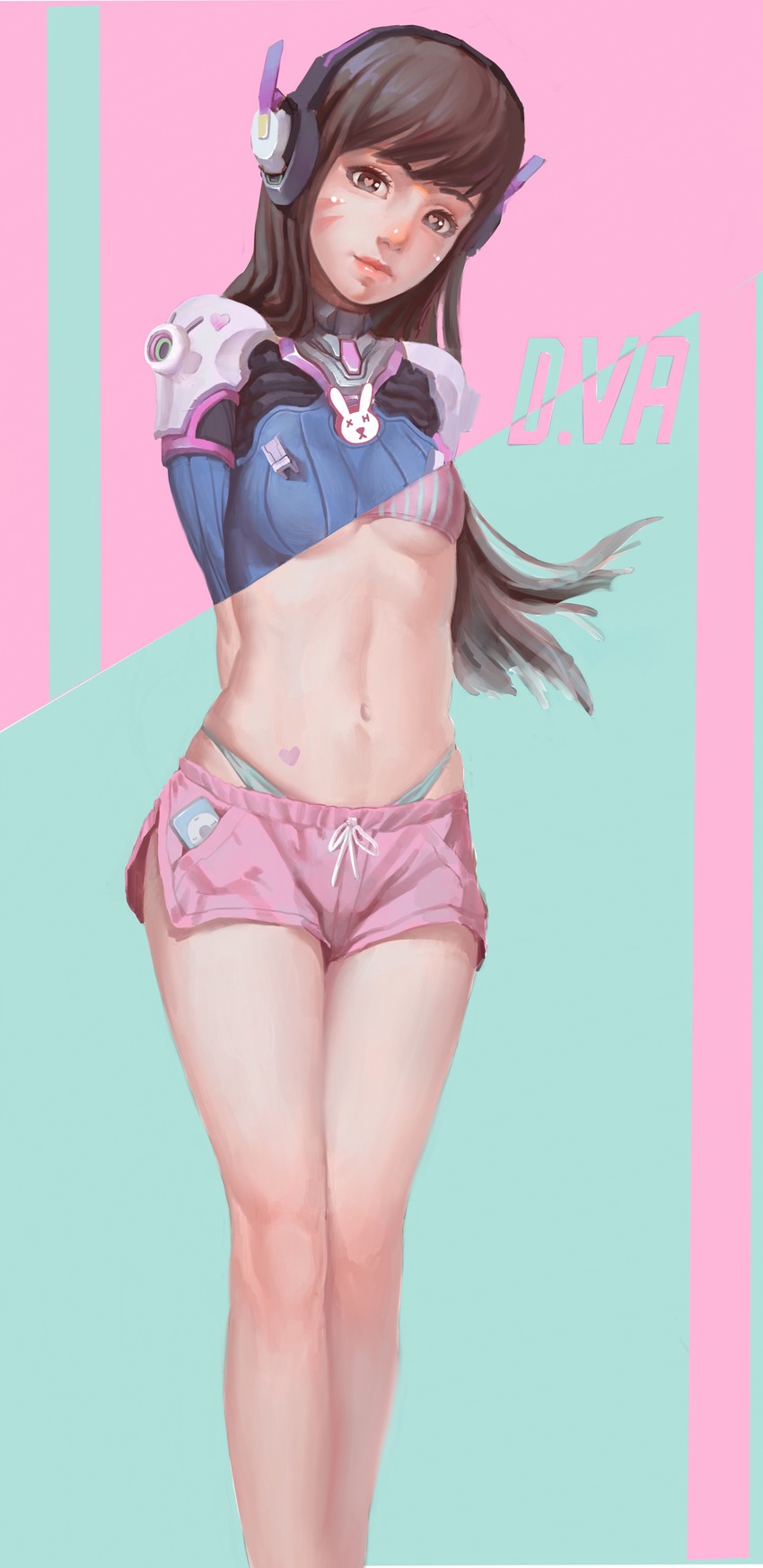 d.va (overwatch and 1 more) drawn by xiehang0816