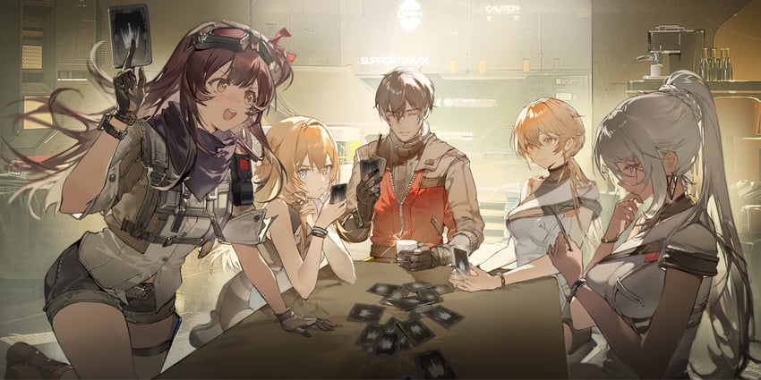 commander, suomi, ots-14, groza, nemesis, and 1 more (girls' frontline and 1 more) drawn by dalanxia