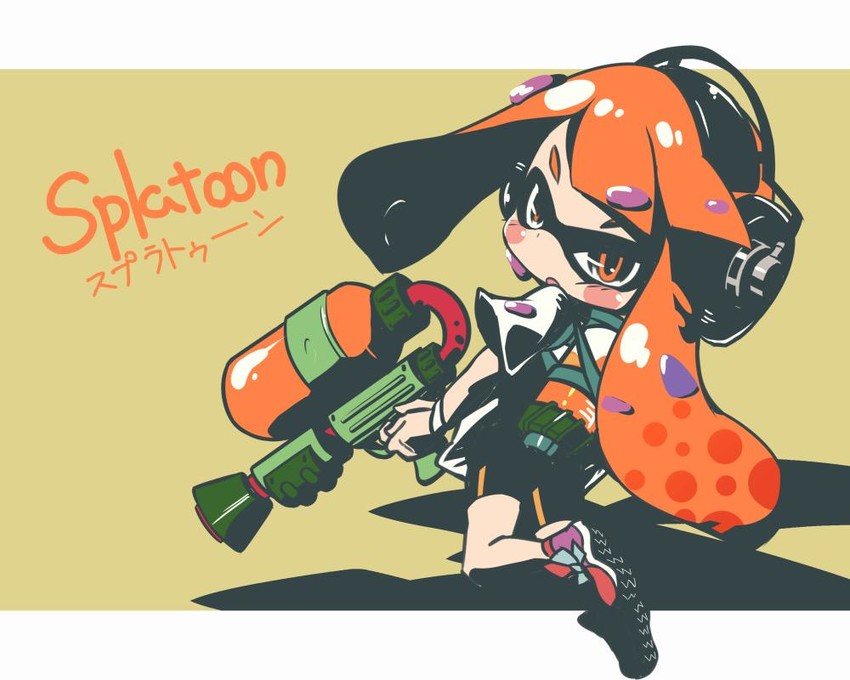 inkling player character, inkling girl, and kaori (splatoon and 1 more) drawn by aly_(eshikidori)