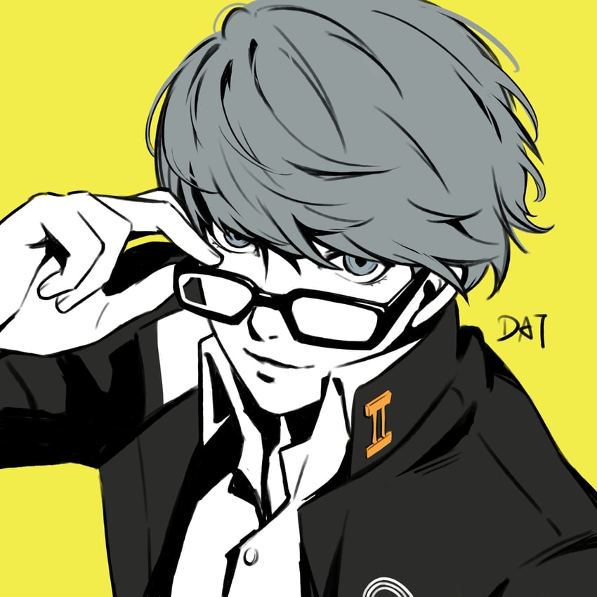 narukami yu (persona and 1 more) drawn by da-cart