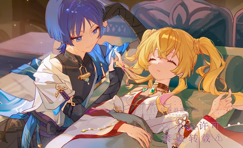 scaramouche, wanderer, and kuyo mizuki (original and 1 more)