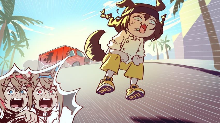 inugami korone, fuwawa abyssgard, and mococo abyssgard (hololive and 4 more) drawn by hyde_(tabakko)