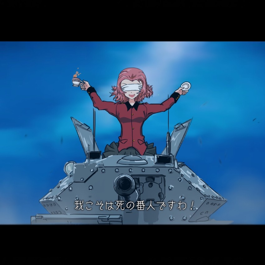 rosehip and the bullet farmer (girls und panzer and 2 more) drawn by kakesoba