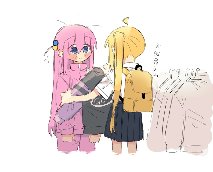 gotoh hitori and ijichi nijika (bocchi the rock!) drawn by d3g_takahashi