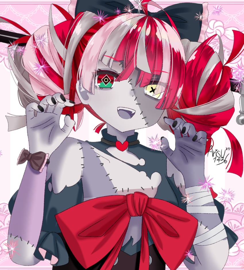 kureiji ollie (hololive and 1 more) drawn by arisuuuuu.1436
