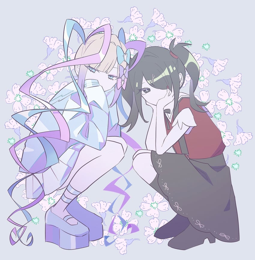 chouzetsusaikawa tenshi-chan and ame-chan (needy girl overdose) drawn by yuji_086
