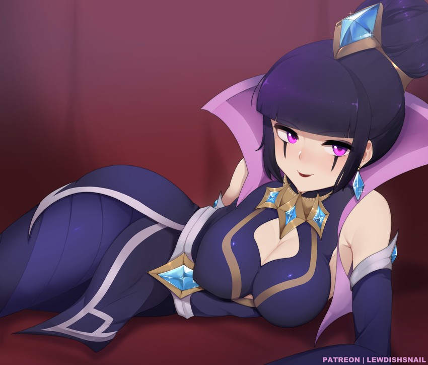 leblanc and championship leblanc (league of legends) drawn by lewdishsnail