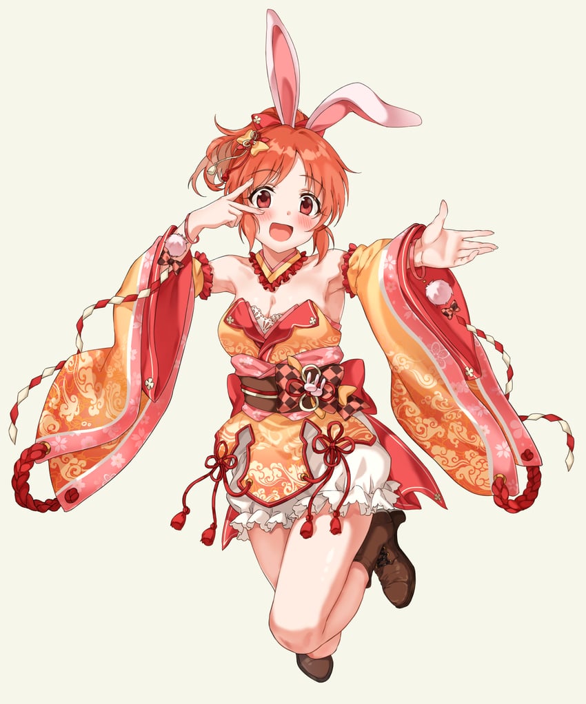 abe nana (idolmaster and 2 more) drawn by sirurabbit