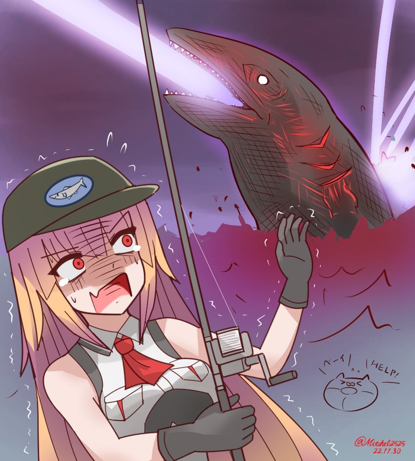 godzilla and brooklyn (kantai collection and 2 more) drawn by mitchell_(dynxcb25)