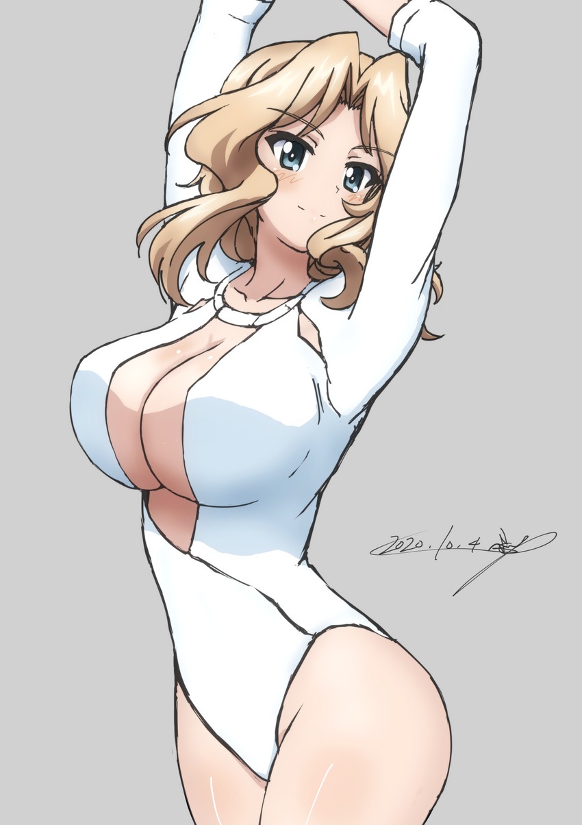 kay (girls und panzer) drawn by bukkuri