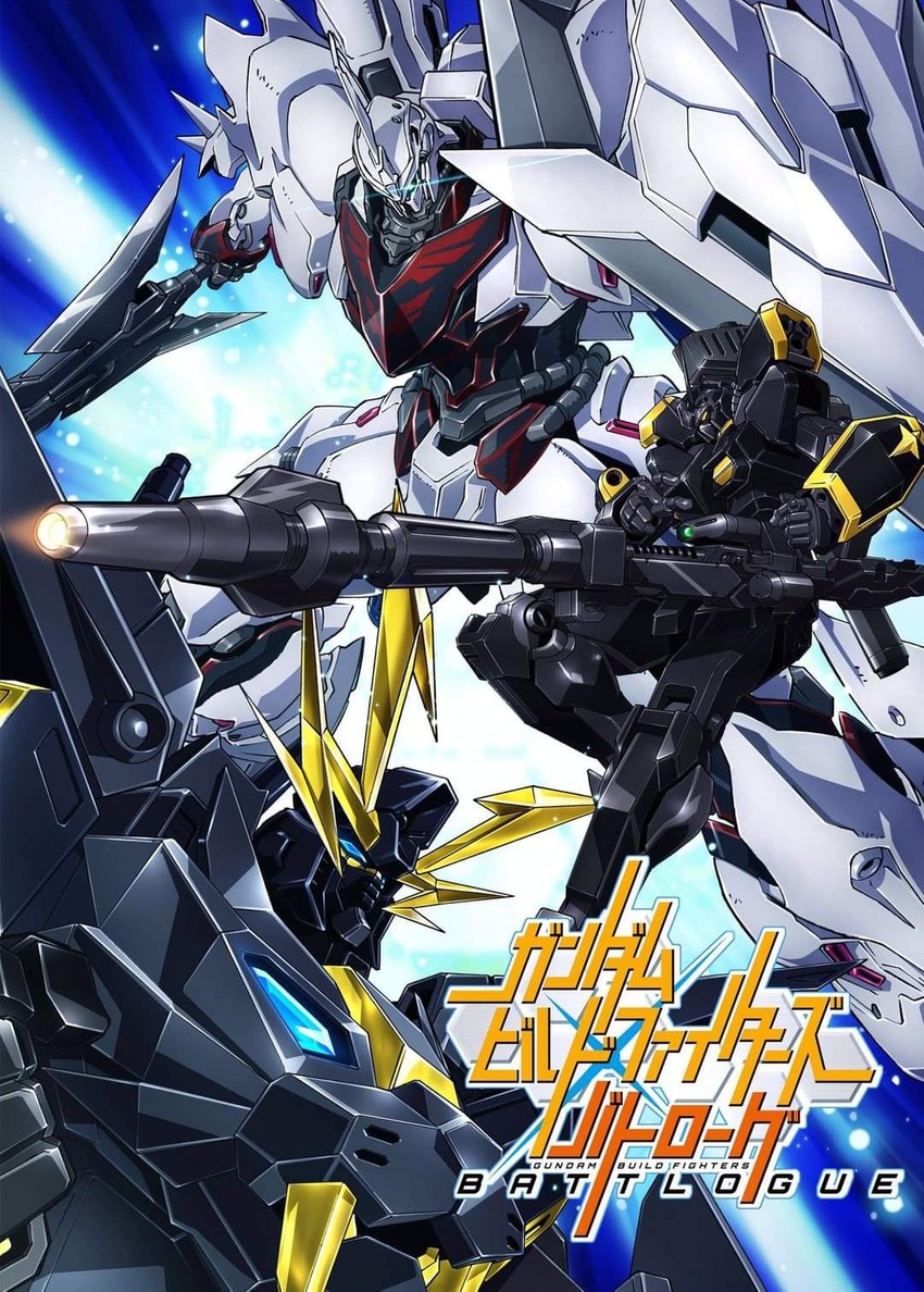 weiss sinanju, gundam lightning black warrior, and gundam dryon 3 (gundam and 3 more) drawn by oobari_masami